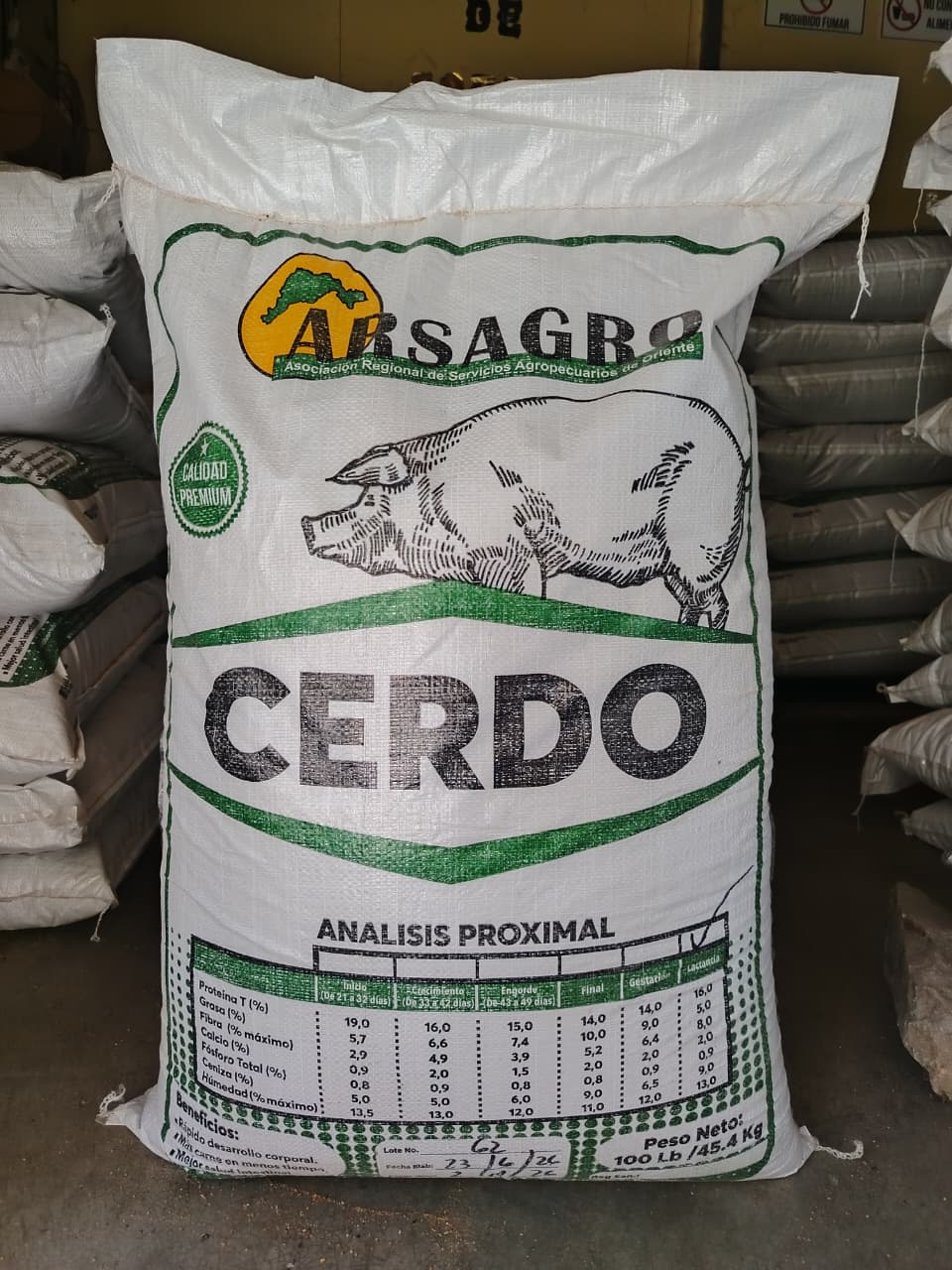 Alimento para cerdos